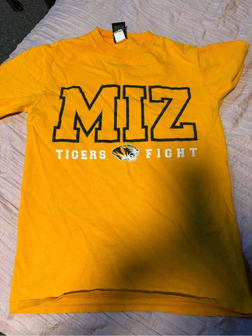 Gear For Sports Yellow MIZ Tigers Fight Short Sleeve Tee